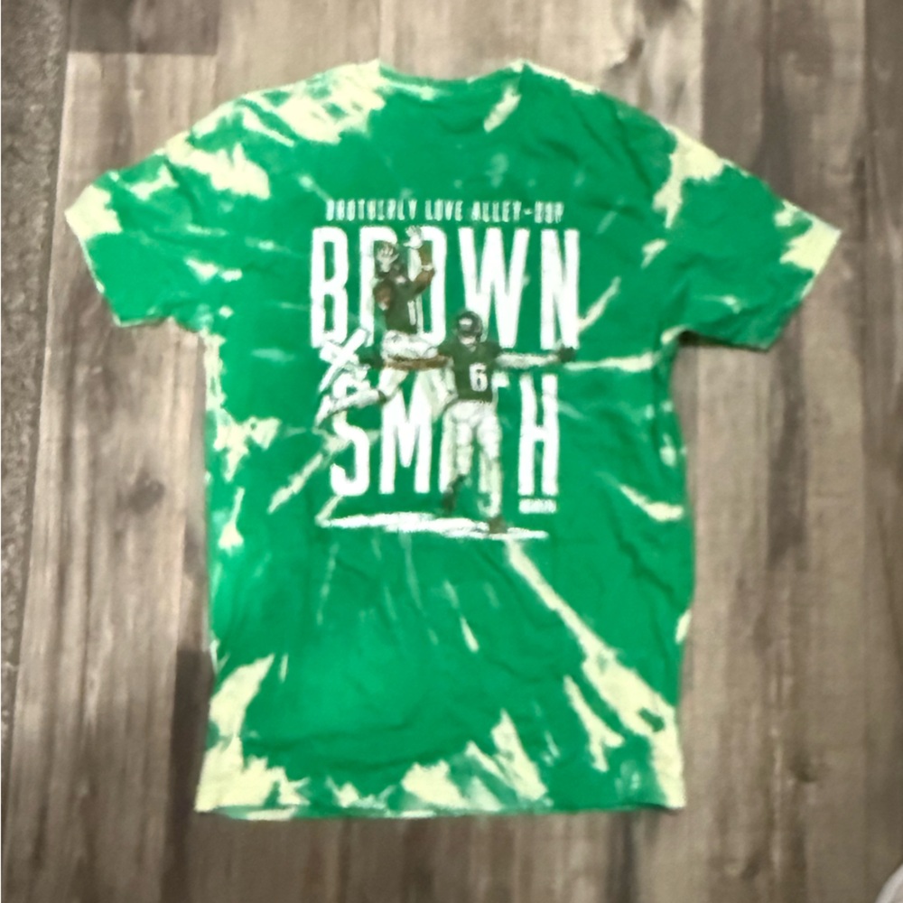 Custom Reverse Tie Dye Eagles Tee